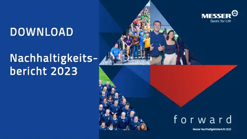Titelseite des Nachhaltigkeitsberichts mit Link zum PDF-Dokument